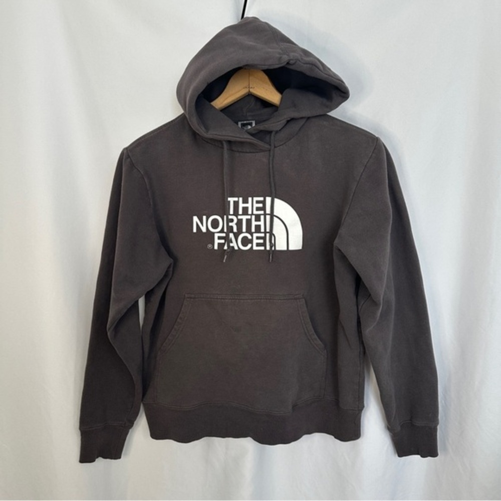 The North Face Pullover Jacket Hoodie Mens Mediumā Half Dome Logo Brown